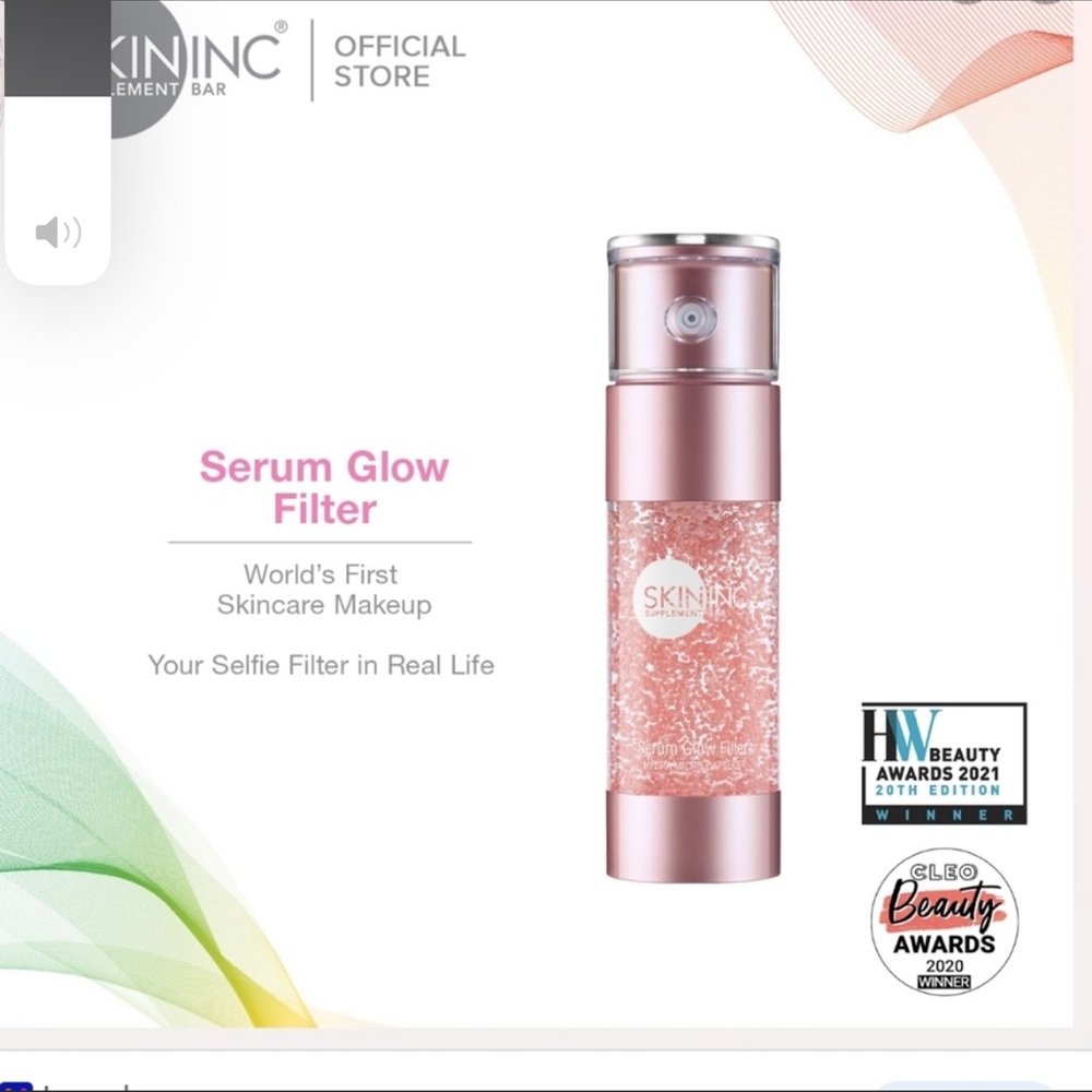 New!!! SKIN INC SERUM GLOW FILTER